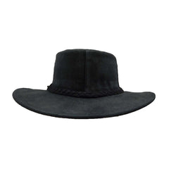 Alice Leather Hat by Kakadu Australia - Black Safari Hat Kakadu