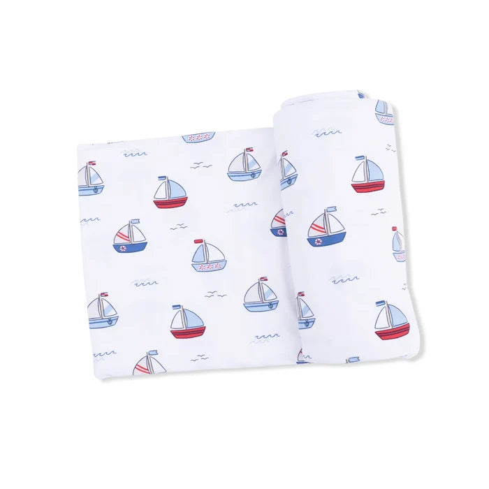 Bubbly Sailboats Blue
