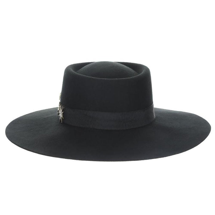 Aphrodite Wool Felt Gaucho Hat with Celestial Charms - Scala Hats Bolero Hat Scala Hats
