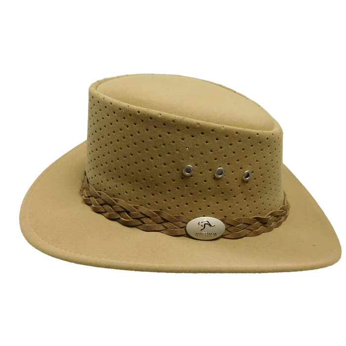 Aussie Chiller Perforated Bushie Hat Safari Hat Aussie Chiller