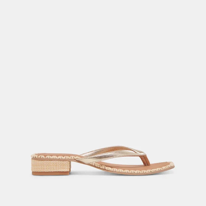 Barty Sandal (Gold Metallic Leather)
