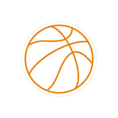 Gadget Gerbil Basketball / 30cm / AU Blue Ball Neon Shape Bedroom Personality Creative
