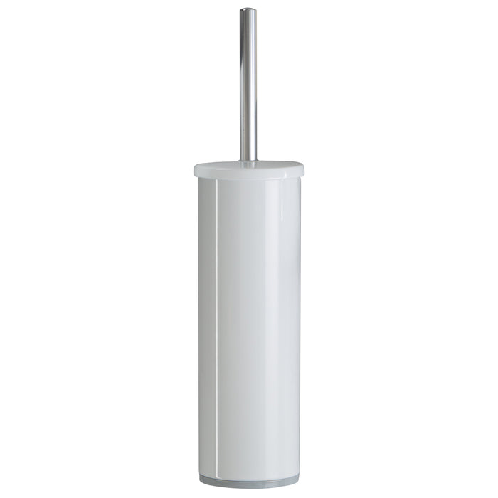 Bath Bliss Deluxe Stainless Steel Toilet Brush With Fully Removable Liner - White