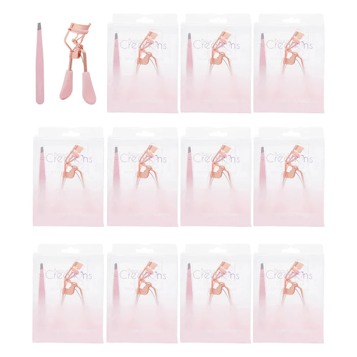 Beauty Creations Eyelash Curler & Tweezer (12pk)