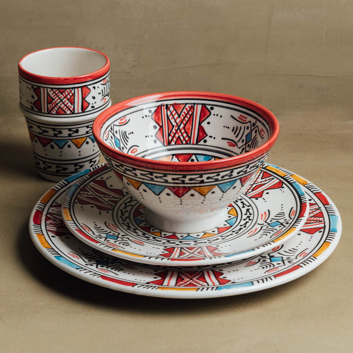 Berber Essence - Handcrafted Moroccan Dinnerware Set - Benisouk