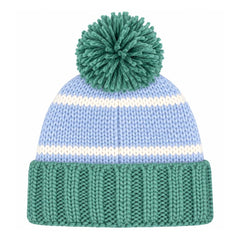 Bits & Bows Bobble Hat in Blue Golf