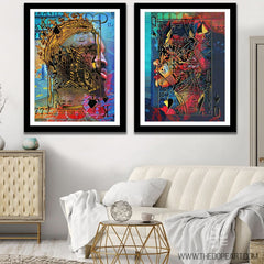 Black King and Queen of Spades Semi-Gloss Prints - Wall Art