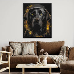 Black Lab - Black Dog Canvas Print