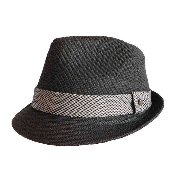 Black Matte Black Toyo Fedora Hat, 2XL - Stetson Hats Fedora Hat Stetson Hats ms241BK2X Black 2X-Large (63 cm)