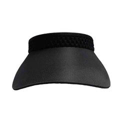 Black Mesh Band Golf Sun Visor with Coil Lace by GloveIt Visor Cap GloveIt