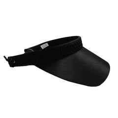 Black Mesh Band Golf Sun Visor with Coil Lace by GloveIt Visor Cap GloveIt