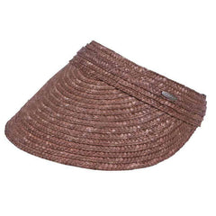 Braided Laichow Sun Visor by Karen Keith Visor Cap Great hats by Karen Keith V88BN Brown