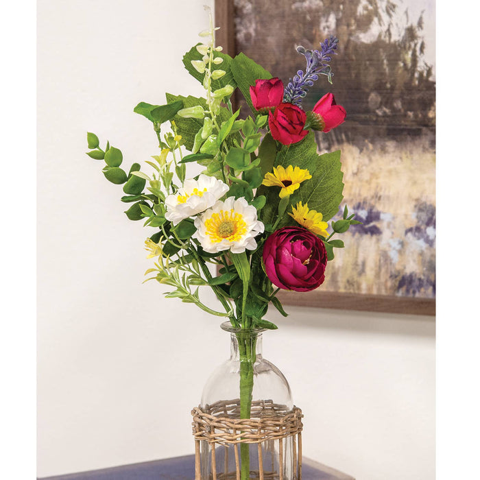 Breezy Summer Blooms Pick - 16”