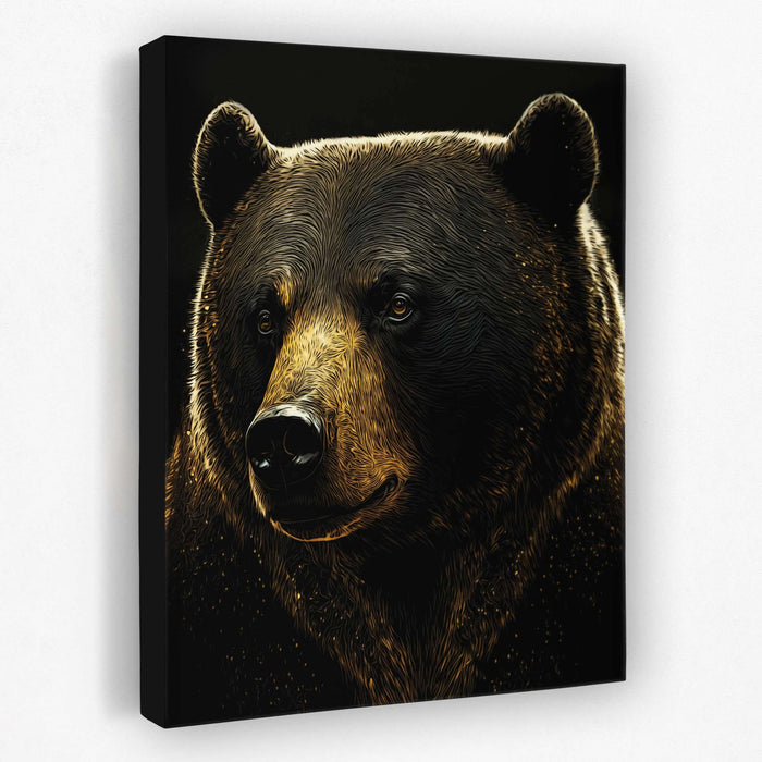 Brown Bear - Animals Canvas Wall Art