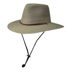 Brushed Twill Mesh Crown Safari Hat, 2XL- DPC Outdoor Hats Safari Hat Dorfman Hat Co. 865CM2X Camel 2X-Large (63 cm)