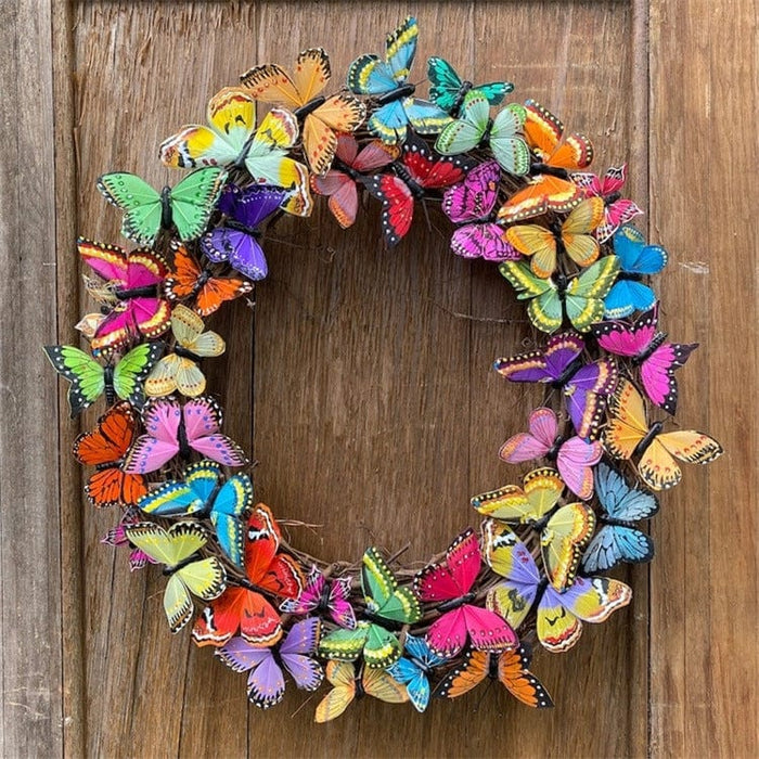 Gadget Gerbil 40cm Butterfly Front Door Wreath