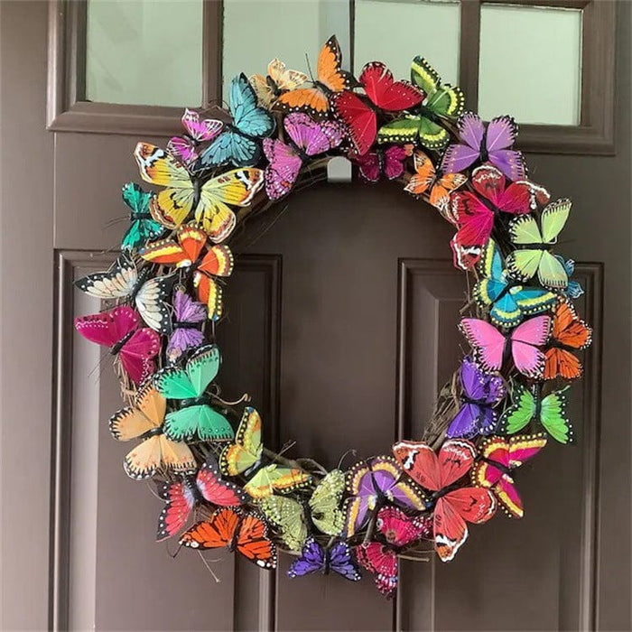 Gadget Gerbil Butterfly Front Door Wreath