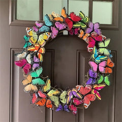 Gadget Gerbil Butterfly Front Door Wreath