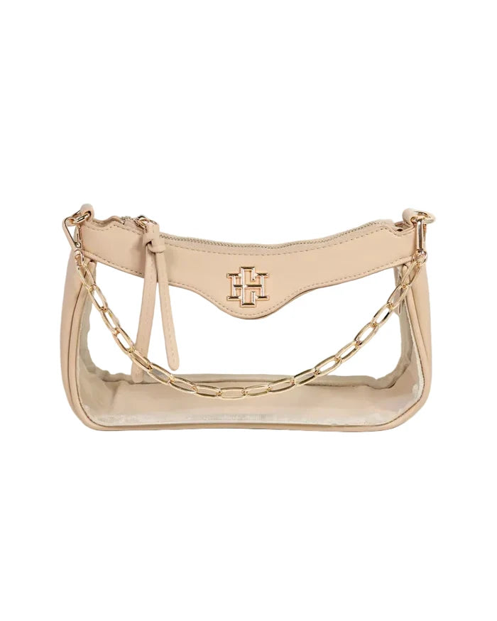 Cassidy Clear Crossbody (Nude)