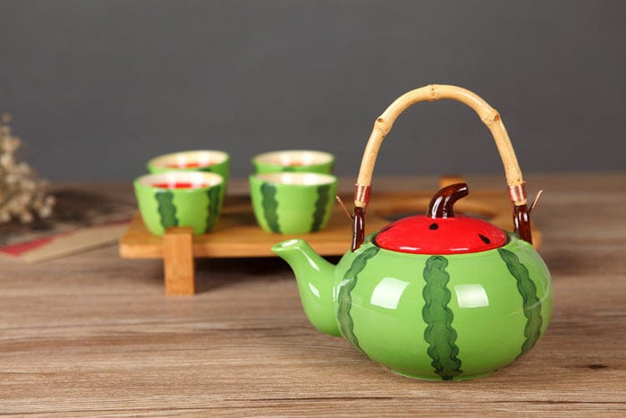 Gadget Gerbil Ceramic Watermelon Shaped Tea Set