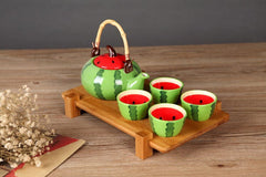 Gadget Gerbil Ceramic Watermelon Shaped Tea Set