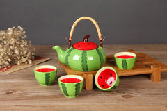 Gadget Gerbil Ceramic Watermelon Shaped Tea Set