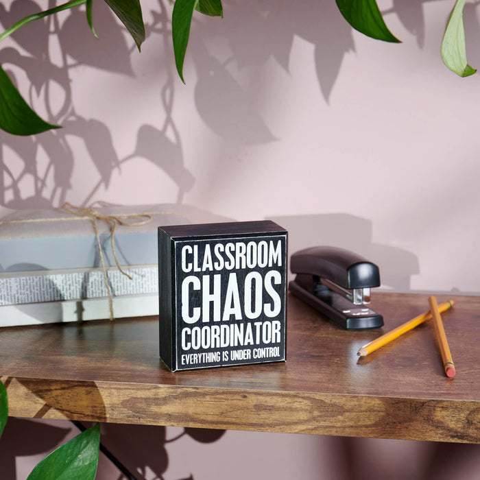 Chaos Coordinator Box Sign