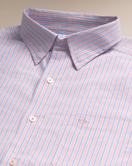 Charleston Amelia Island Stripe Sportshirt (Sea Pink)