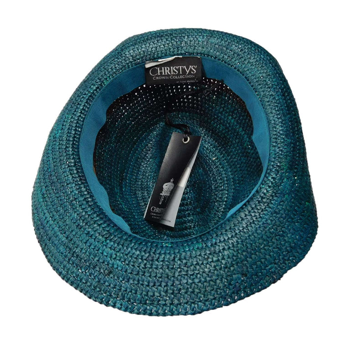 Christy's Crochet Raffia Fedora Hat Fedora Hat Christys' London