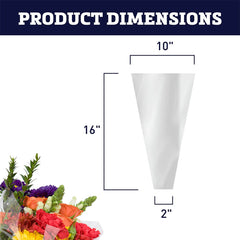 Clear Bouquet Sleeves (Small)