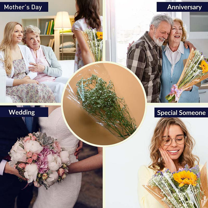 Clear Bouquet Sleeves (Small)
