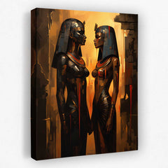Cleopatra's Kiss - Couples Canvas Wall Art