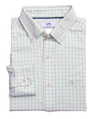 Coastal Breeze Tradewind Tattersall Sportshirt (Green Ash)