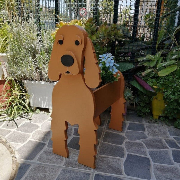 Gadget Gerbil Cocker Spaniel Shaped Flower Planter