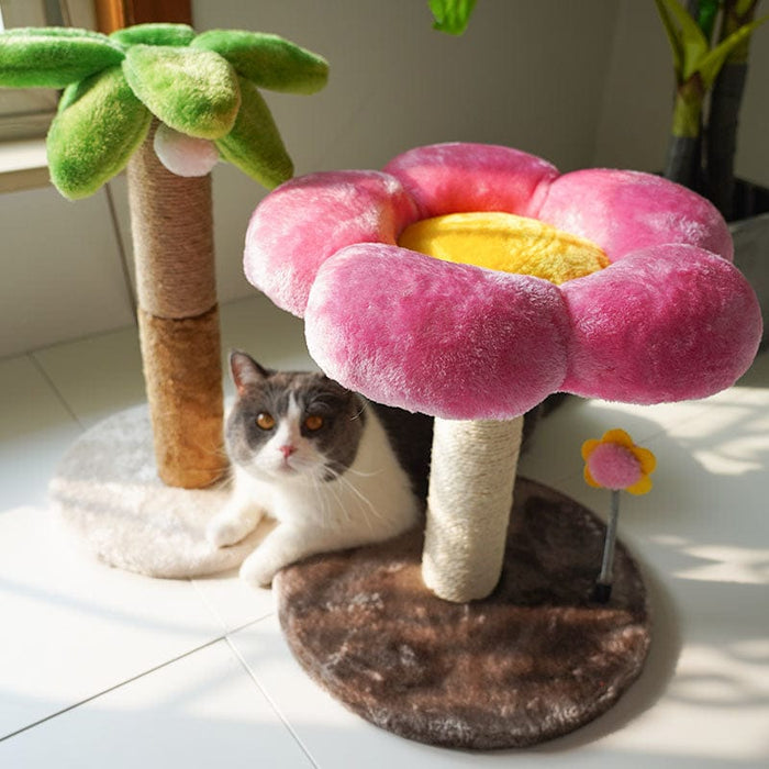Gadget Gerbil Coconut Tree Shaped Cat Scratching Posts