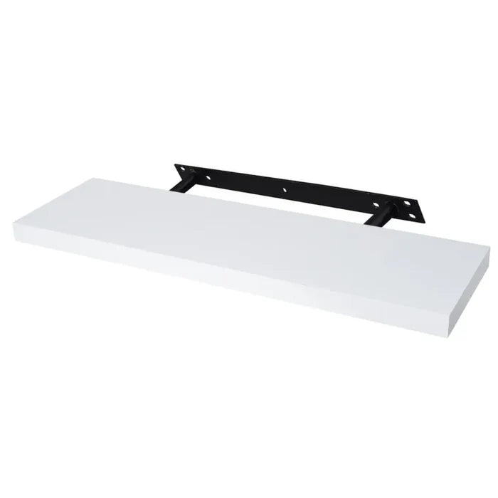 Concealed Floating Shelves - Set of 3 - Matte White - 31-1/2 inch (800 mm)
