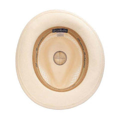 Concha Vented Shantung Fedora Hat with TB Marlin Pin - Tommy Bahama Hats Fedora Hat Tommy Bahama Hats