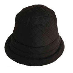 Connecticut Lady Quilted Rain Hat with Fleece Lining - Scala Collezione Cloche Scala Hats