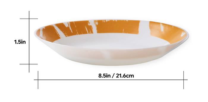 Corelle 23oz 4pk Everyday Tempered Glass 8.5in Assorted Print Meal Bowls