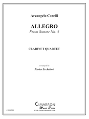 Corelli, A - Allegro - Clarinet Quartet