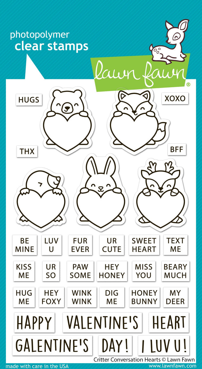 critter conversation hearts