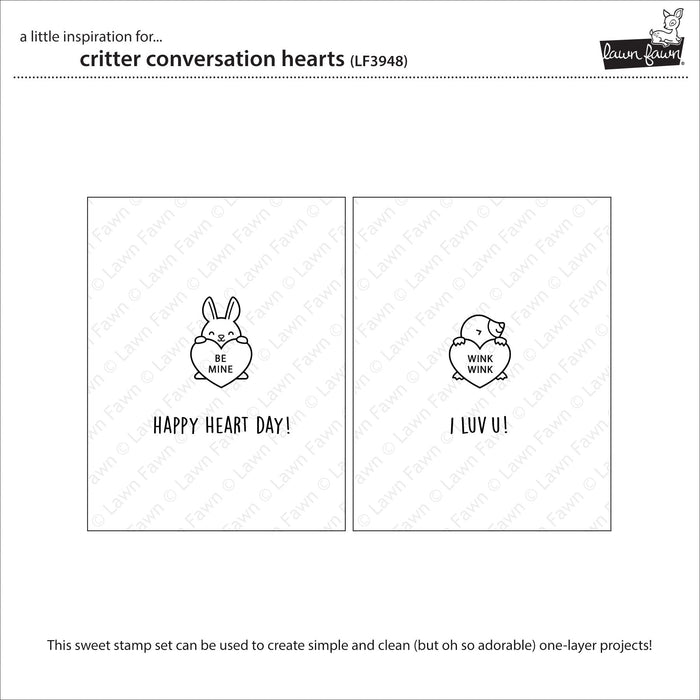 critter conversation hearts