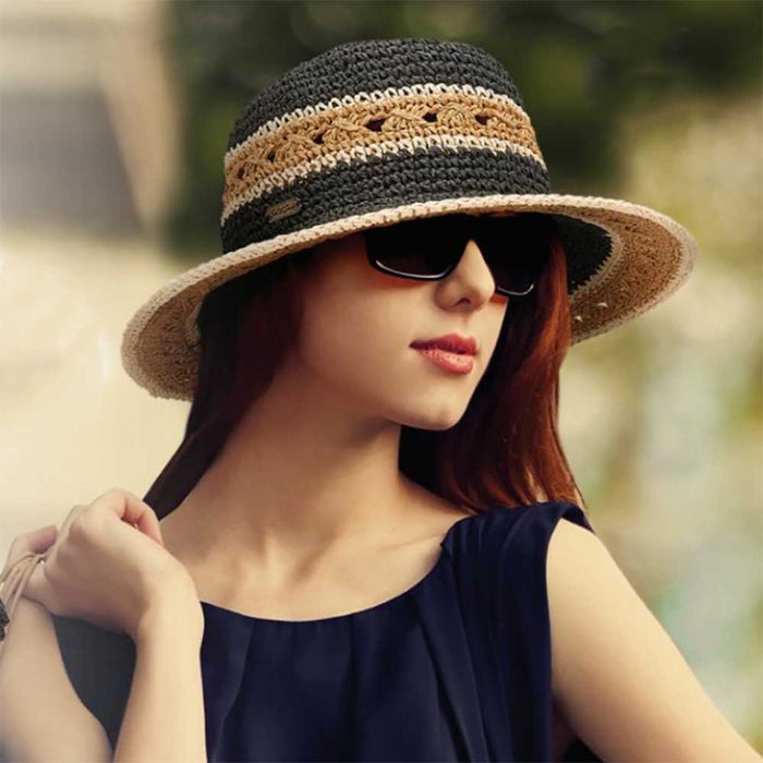 Crochet Toyo Summer Floppy Hat - Sun 'N' Sand Hats Wide Brim Hat Sun N Sand Hats