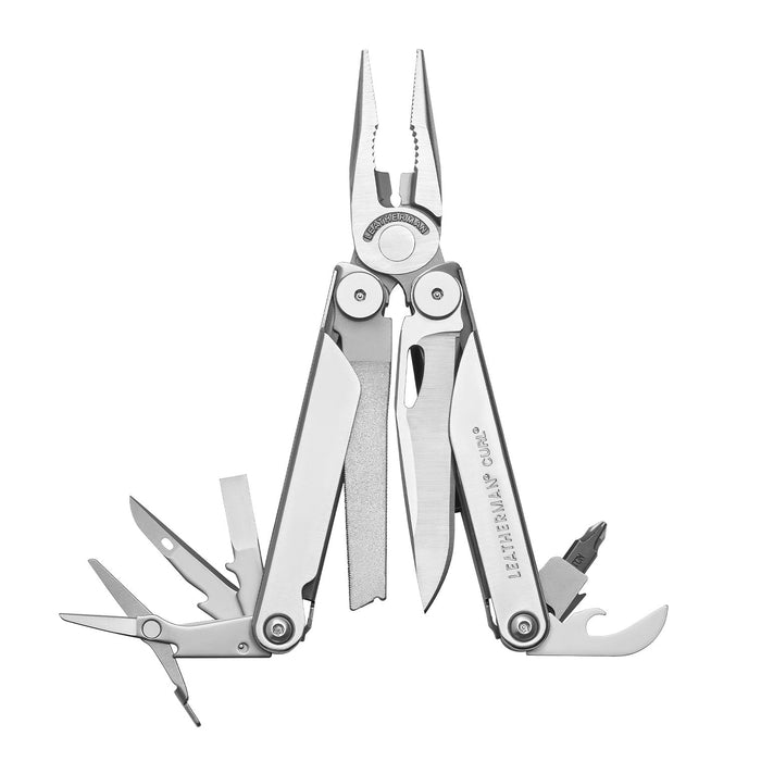 Curl in open fanned position