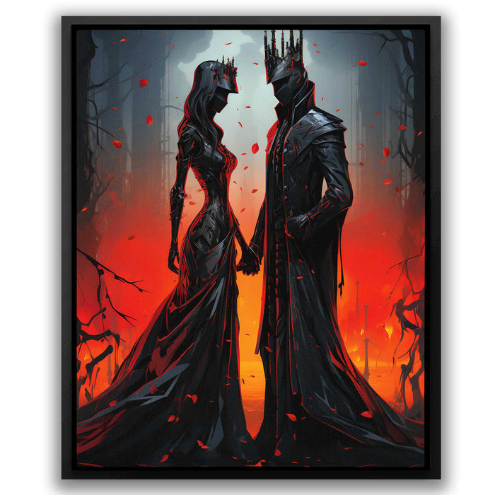 Dark Lords - Gothic Black Canvas Wall Art