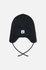 Deux Par Deux Baby Knit Hat in Anthracite