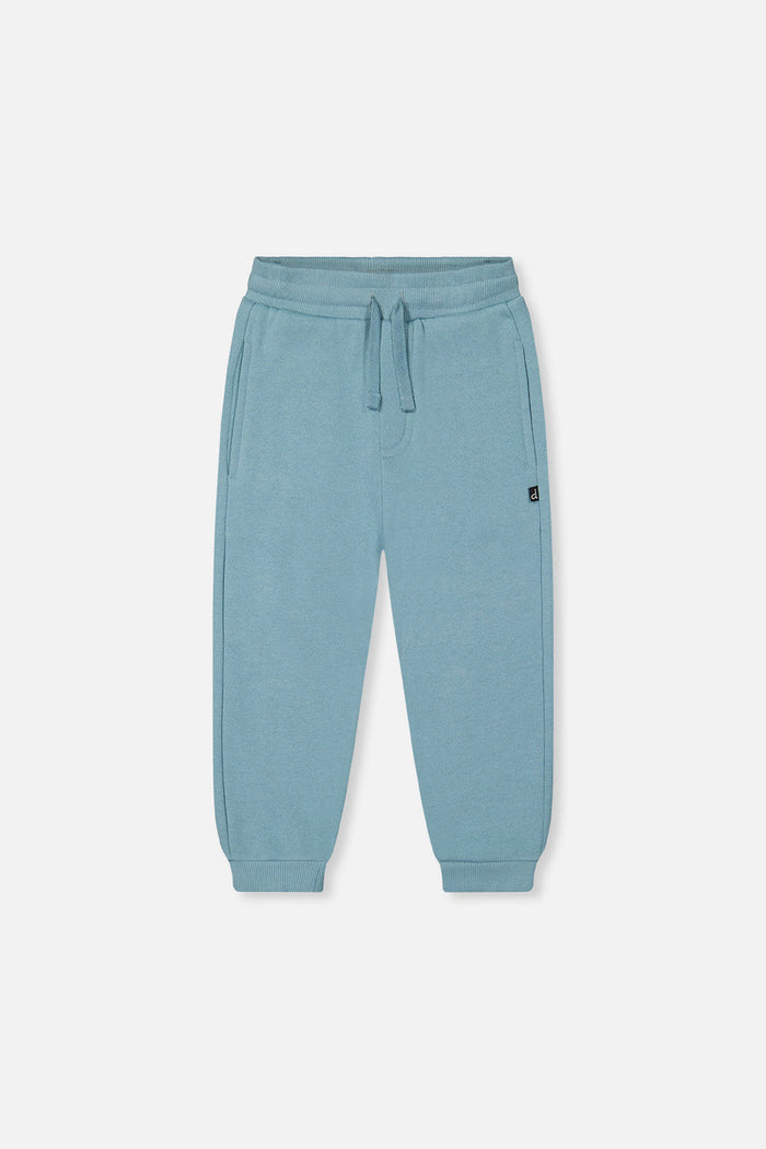 Deux Par Deux Fleece Sweatpants in Stone Blue