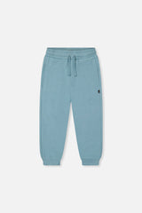 Deux Par Deux Fleece Sweatpants in Stone Blue