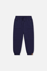 Deux Par Deux Fleece Sweatpants With Pockets in Blue