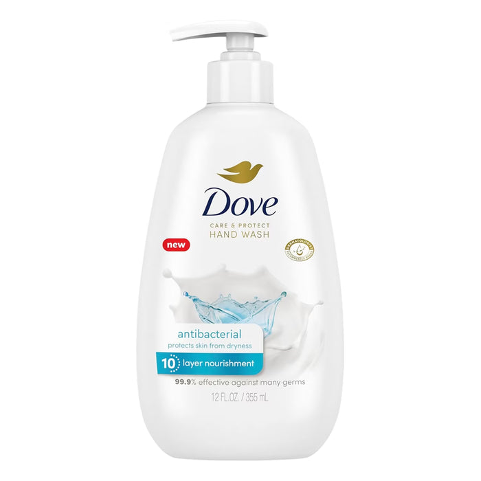 Dove Care & Protect Antibacterial Moisturizing Hand Wash Pump - 12 oz - 4 Pack